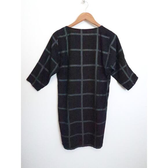 GRAVEL & GOLD San Francisco Windowpane Cotton Shift Dress Garmentory 1 S $240 - Picture 7 of 9